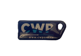 RFID čipový klíč s logem CWP - modrý