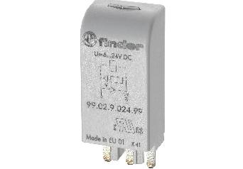 Odrušovací modul Finder LED+V, 6-24VAC/DC