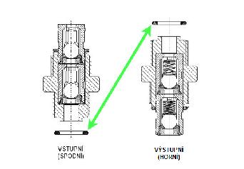 EL PDP II vnější O-kroužek zpětné klapky - VITON 10x2,5mm