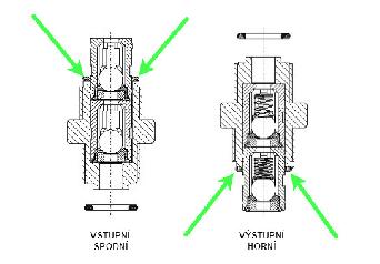 EL PDP II vnitřní O-kroužek zpětné klapky - VITON 12x2mm