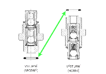 EL DPII O-kroužek vnejší k zpětné klapce VITON 10x2,5mm