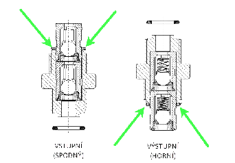 EL DPII O-kroužek vnitřní k zpětné klapce VITON 12x2mm