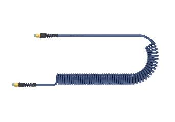 PU Otočná kroucená hadice modrá 6,5/10mm/10m na 10bar max.